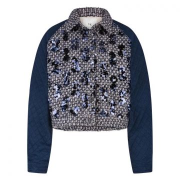 Nukus Milou Jacket Paillet Blauw foto 1