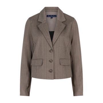 Red Button Skipper punta pinstripe Taupe foto 1
