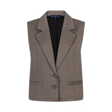 Red Button waistcoat punta pinstripe Taupe foto 1