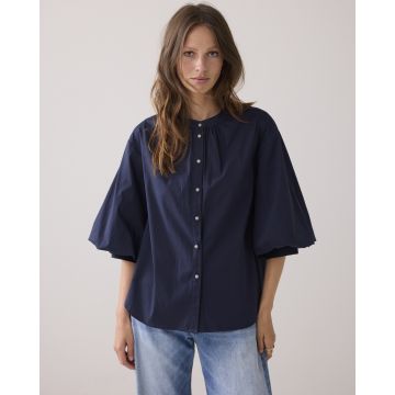 Summum Blouse Cotton stretch Blauw foto 1