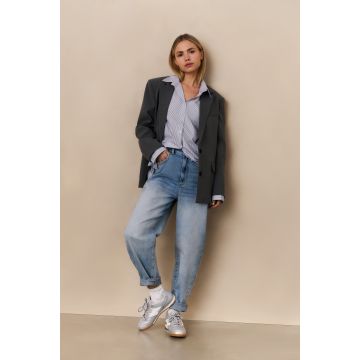 YAYA Loose fit hw denim Blauw foto 1