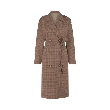 Studio Anneloes Laurien check trenchcoat Camel foto 1