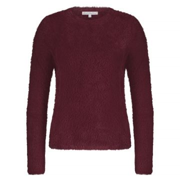 Red Button Fuzzy puff sleeve Rood foto 1