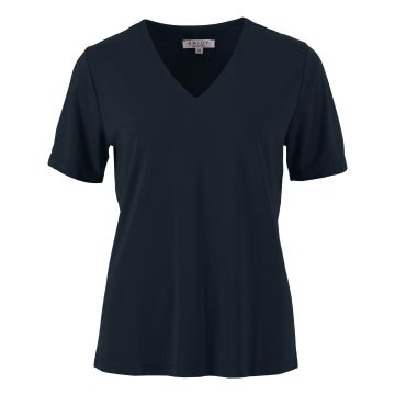 HRM Dames Luxe V-hals T-shirt, Wit, Maat M I Premium Dames V