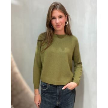 Alexandre Laurent Paris  sweater viscose Olijfgroen foto 1