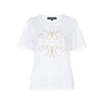 Red Button Tee Temmy butterfly Off White  foto 1