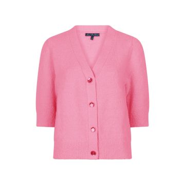 Red Button Cardigan Popcorn Roze foto 1