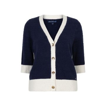 Red Button Cardigan Popcorn Navy foto 1