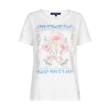 Red Button Tee Temmy Multi flower Off White  foto 1