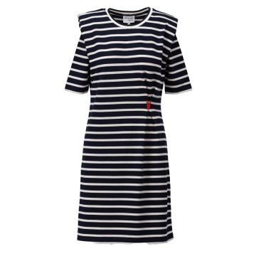 K - Design Gestreepte jurk Navy foto 1