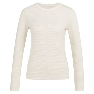 YAYA Striped long sleeve top Beige foto 1