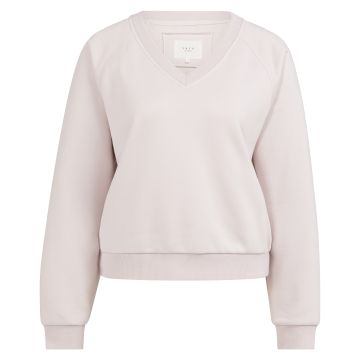 YAYA Sweater with V-neck Roze Melé foto 1