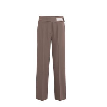YAYA Trousers with waistband Taupe foto 1