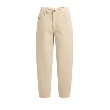 YAYA Barrel colored denim w. back s Beige foto 1