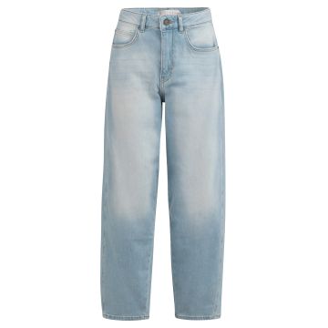 YAYA Barrel jeans in washed denim Blauw foto 1