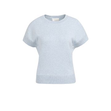 YAYA Sleeveless sweater with stitch details Lichtblauw foto 1