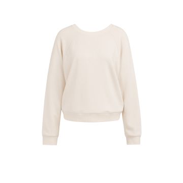 YAYA Sweatshirt with wrap detail at backside Beige foto 1
