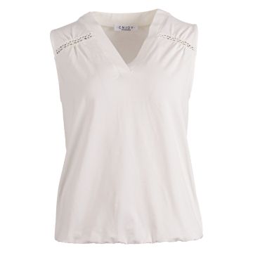 Enjoy Blouson singlet crochet detail Ecru foto 1
