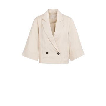 YAYA Woven loose fit blazer jacket Beige foto 1