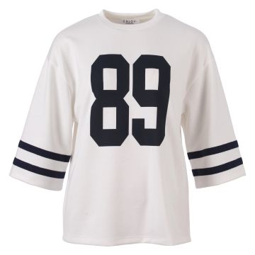 Enjoy Sweater 3/4 mw 89 print Ecru foto 1