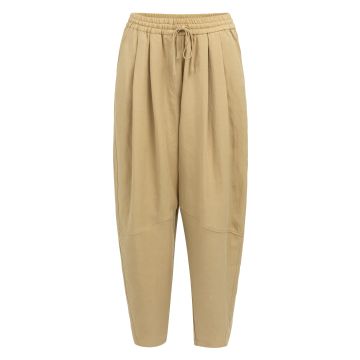 YAYA Geweven barrelbroek met elastische taille Geel foto 1
