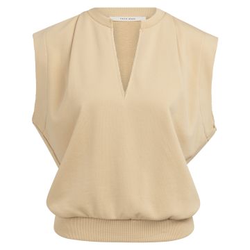 YAYA Mouwloos sweatshirt met V-hals Geel foto 1