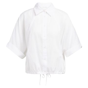 YAYA Vleermuismouw blouse met gevlochten detail Wit foto 1