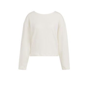 YAYA Sweatshirt met geknoopt detail achter Beige foto 1