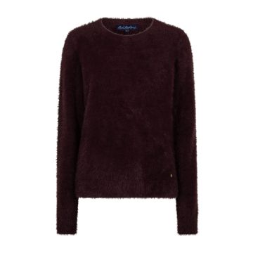Red Button Sweet fuzzy Bordeaux rood foto 1