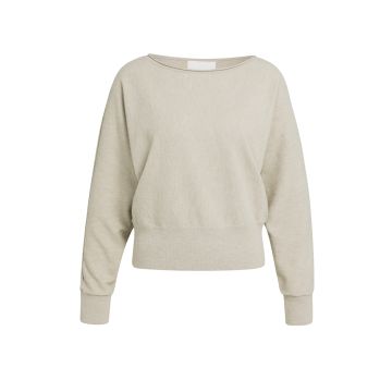 YAYA Trui met boothals en lange mouwen Beige foto 1