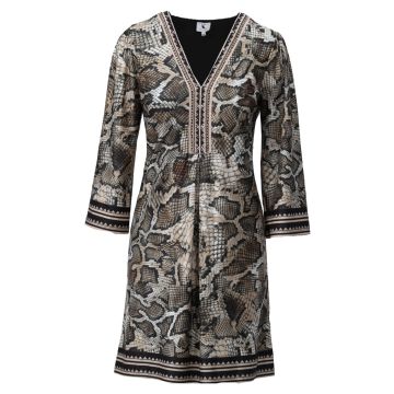 K - Design Korte jurk met slangenprint Print foto 1