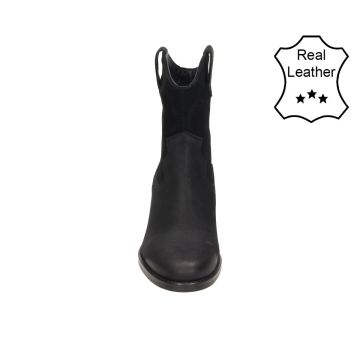 BullBoxer Schoenen leather suede laars laag Zwart foto 1