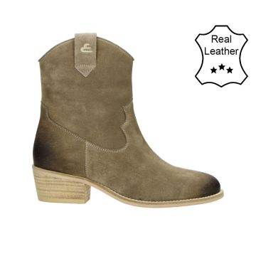 BullBoxer Schoenen leather suede laars laag Zand foto 1