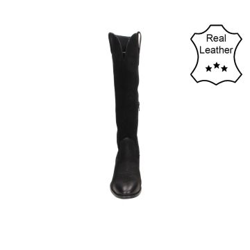 BullBoxer Schoenen leather suede laars hoog Zwart foto 1
