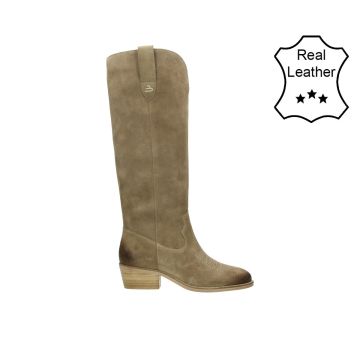 BullBoxer Schoenen leather suede laars hoog Zand foto 1
