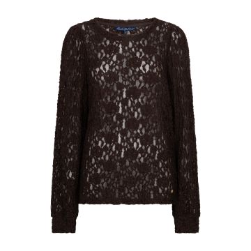 Red Button Top lace Espresso foto 1