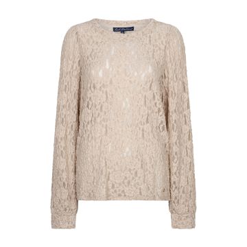 Red Button Top lace Beige foto 1