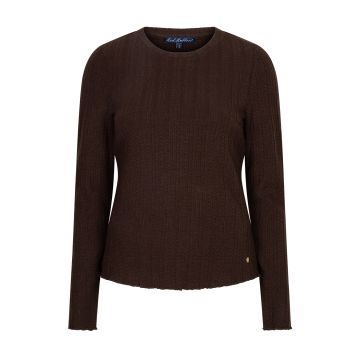Red Button Top fine knit Espresso foto 1