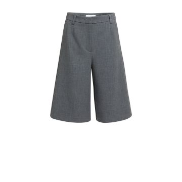YAYA Zachte geweven lange bermudashort Grijs foto 1