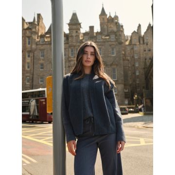 YAYA Oversized wolmix geweven bodywarmer Grijs foto 1