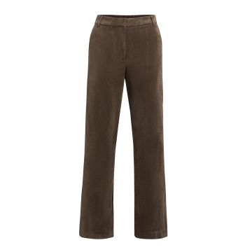 YAYA SuÃ¨de broek met wijde pijpen Bruin foto 1