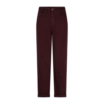 Red Button Caitlina side patch tencel twill L-30 Bordeaux rood foto 1
