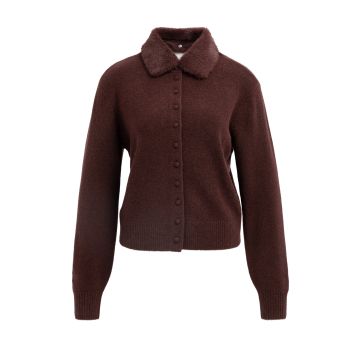 YAYA Vest met afneembare kraag Bordeaux rood foto 1