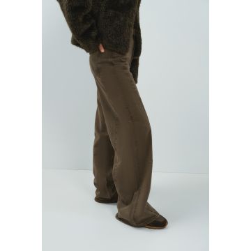 YAYA Jeans met hoge taille en wijde pijpen - L32 Bruin foto 1