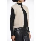 Rino Pelle Short waistcoat Beige