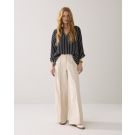 Summum Trousers wide leg Cotton blend Off White 