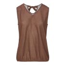 Dreamstar singlet LUREX RIB Bruin