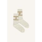 By-Bar logo sparkle grey socks Goud