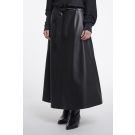 Rino Pelle Faux leather skirt with belt Blauw