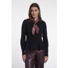 Rino Pelle Small square scarf with print Rood